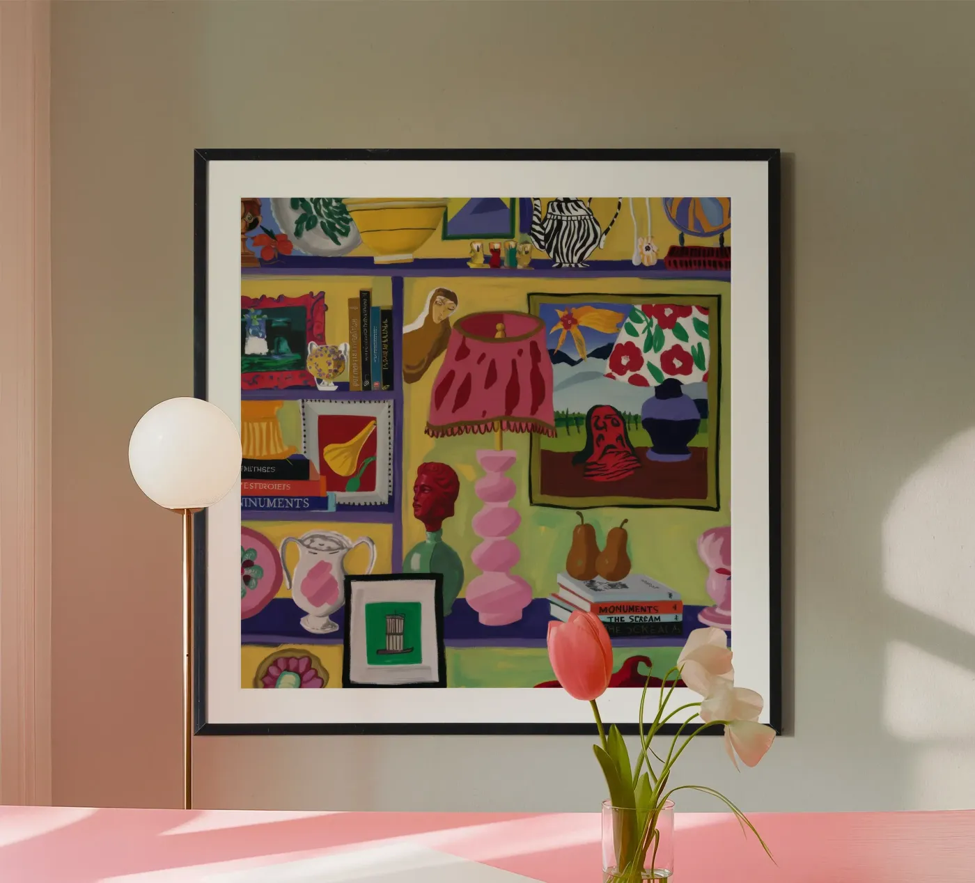 Eclectische vreugdevolle cache poster van Opal Strokes