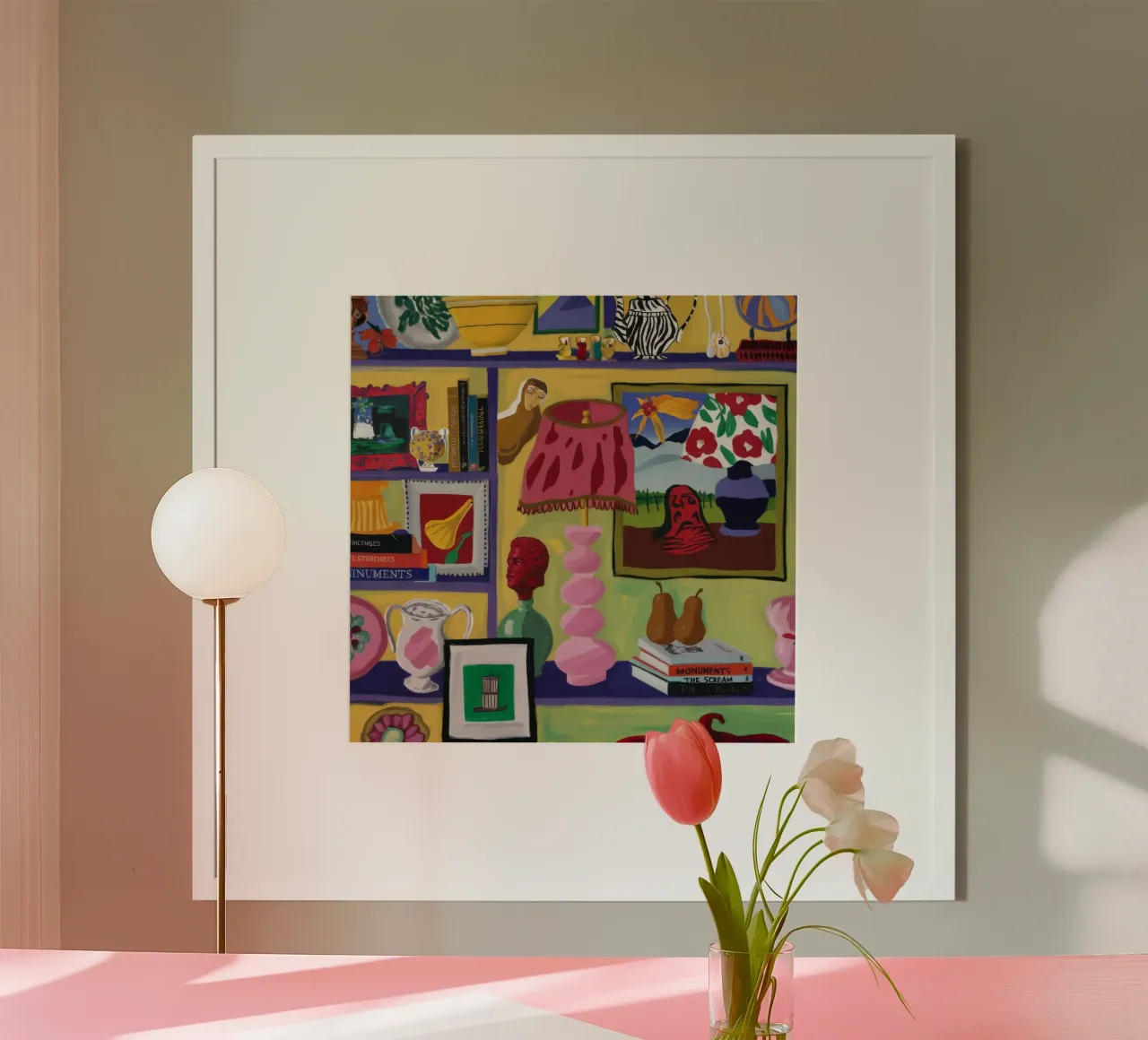 Eclectische vreugdevolle cache poster van Opal Strokes