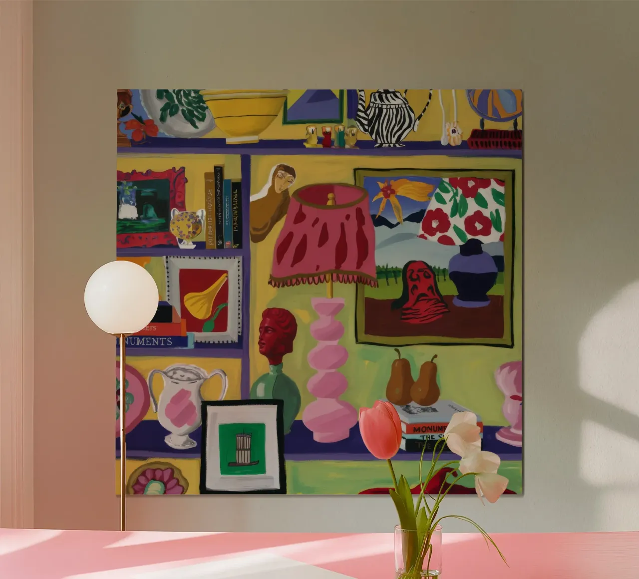 Eclectische vreugdevolle cache poster van Opal Strokes