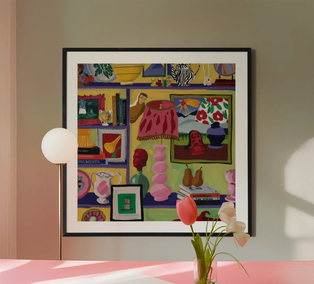 Eclectische vreugdevolle cache poster van Opal Strokes