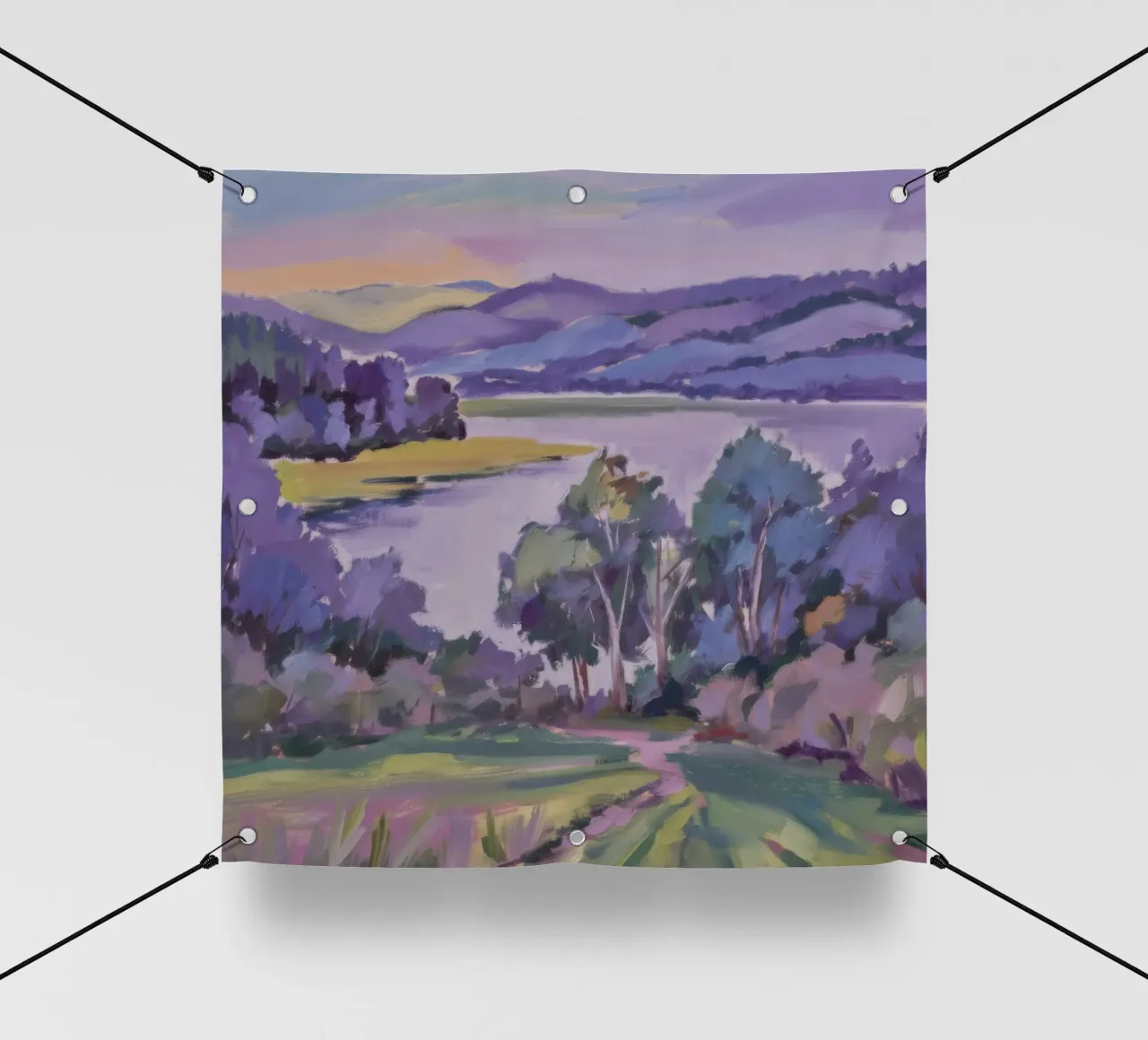 Riverside Purple Haze telo in pvc da Celestial Harmony