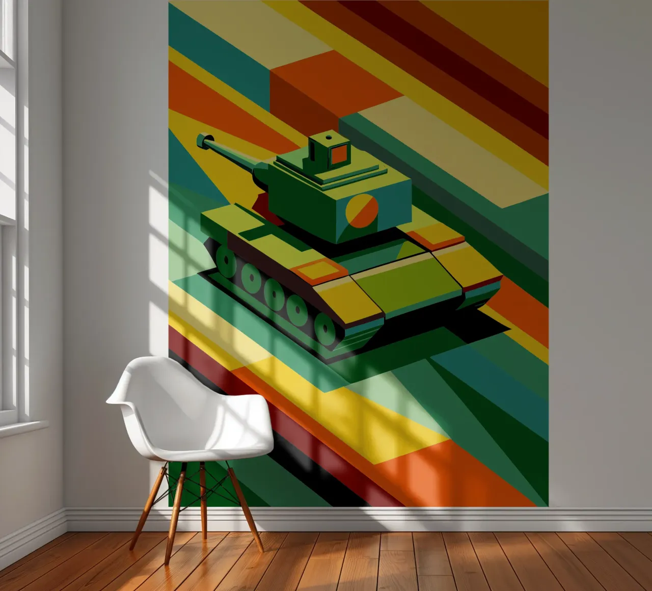 tankvector fotobehang van Elfath