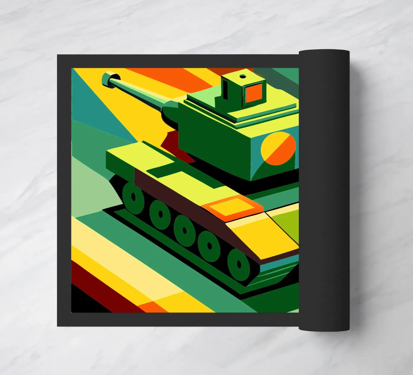 tank vector doormat by Elfath