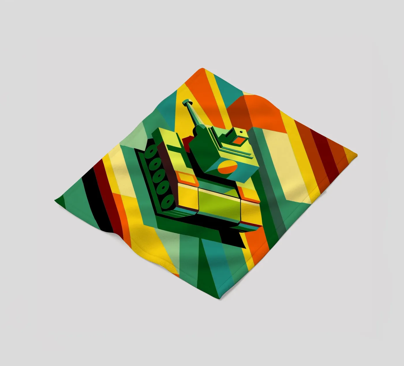 tank vector fleece blanket by Elfath