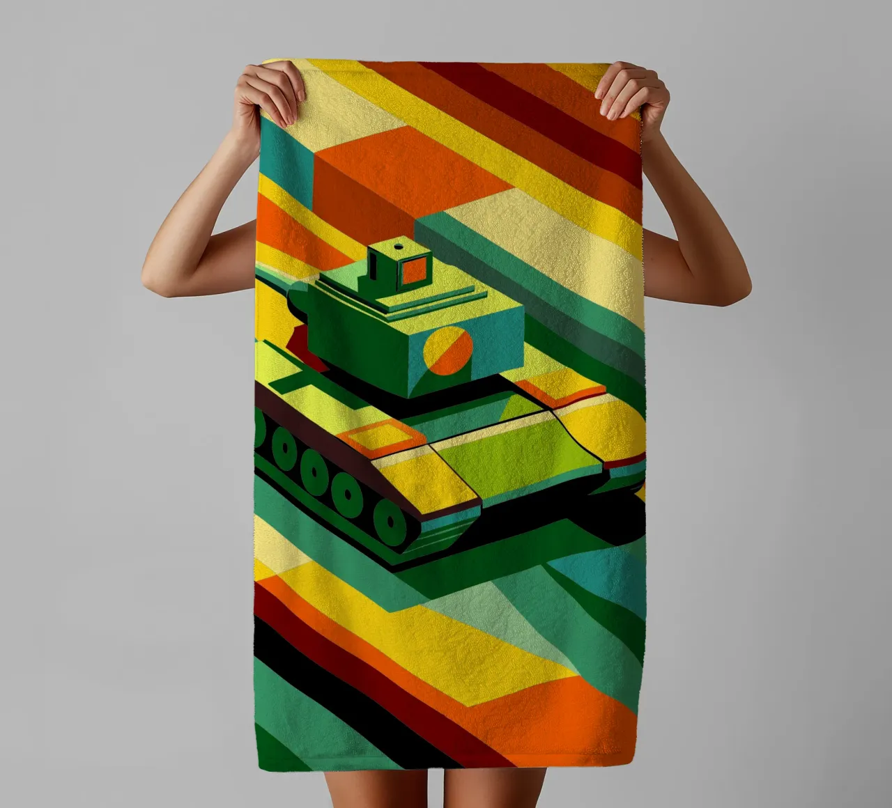 tankvector badhanddoek van Elfath