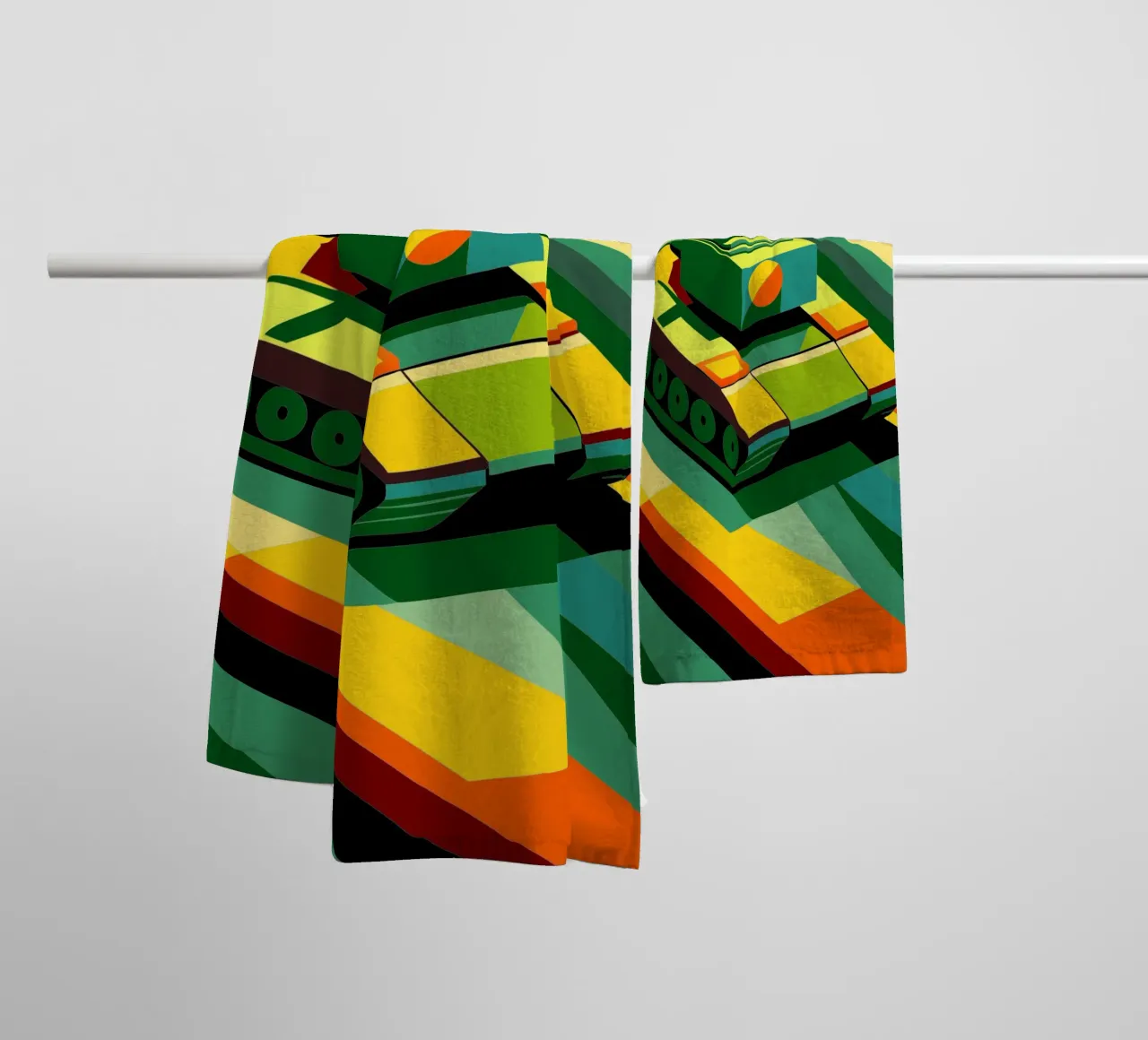 tankvector badhanddoek van Elfath