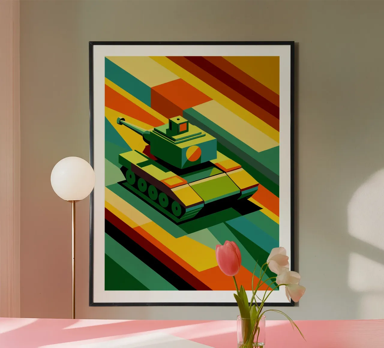vettore serbatoio poster con telaio in legno da Elfath