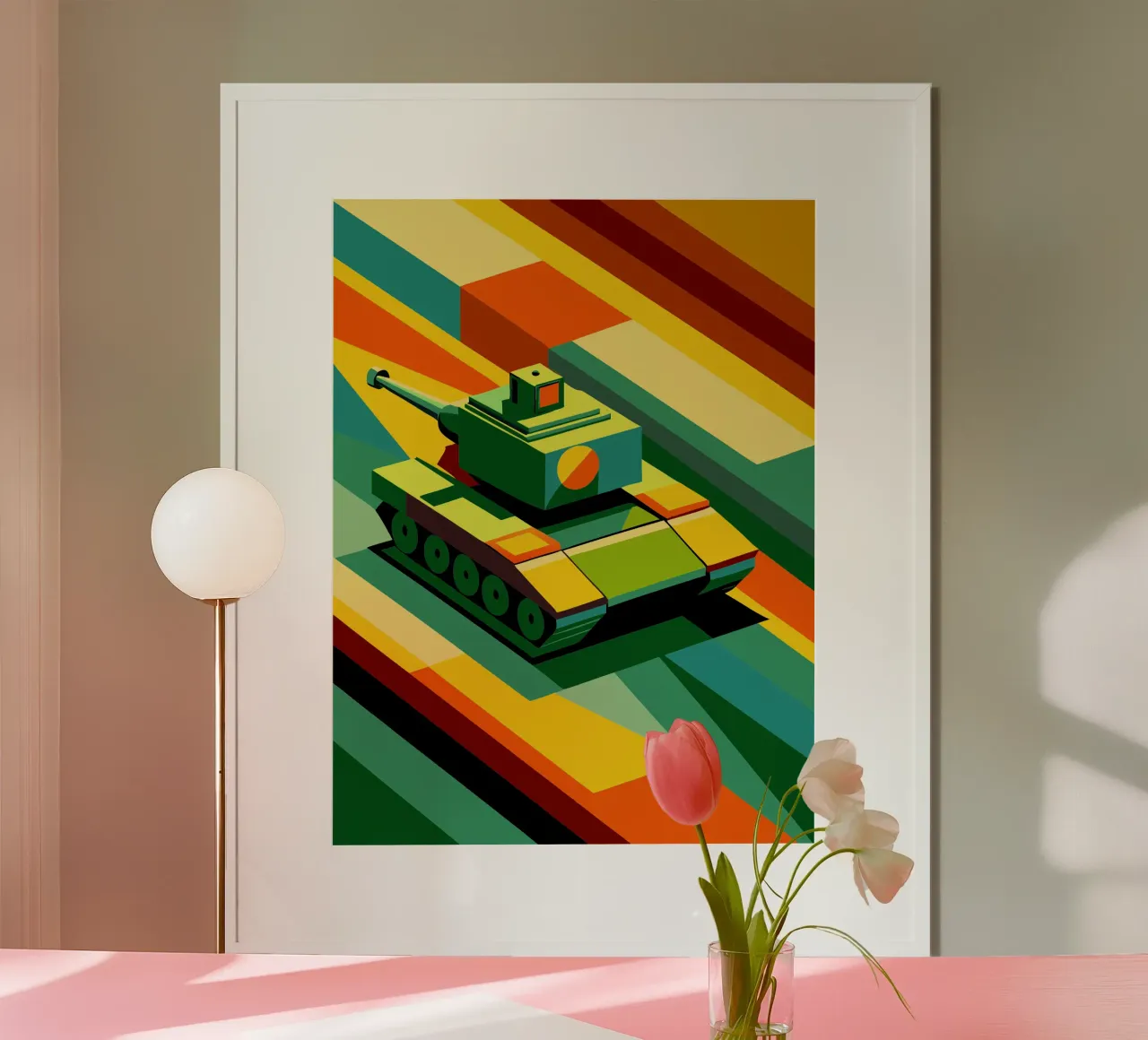 vettore serbatoio poster con telaio in legno da Elfath