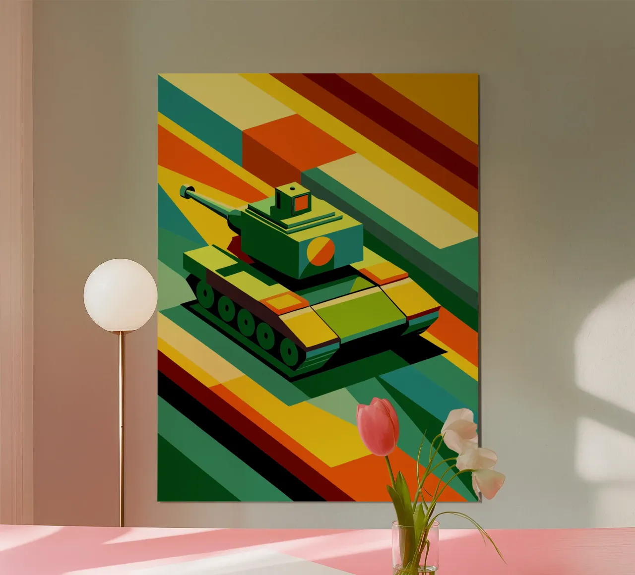 vettore serbatoio poster con telaio in legno da Elfath