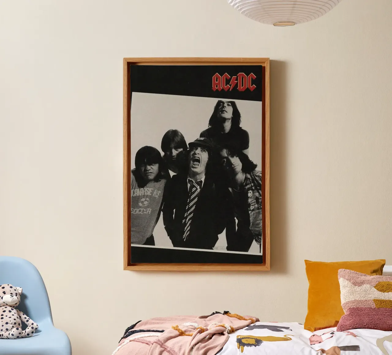 highway to hell again canvas with Floater frame by korve