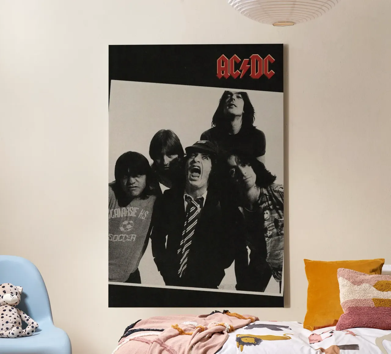 highway to hell again canvas with Floater frame by korve