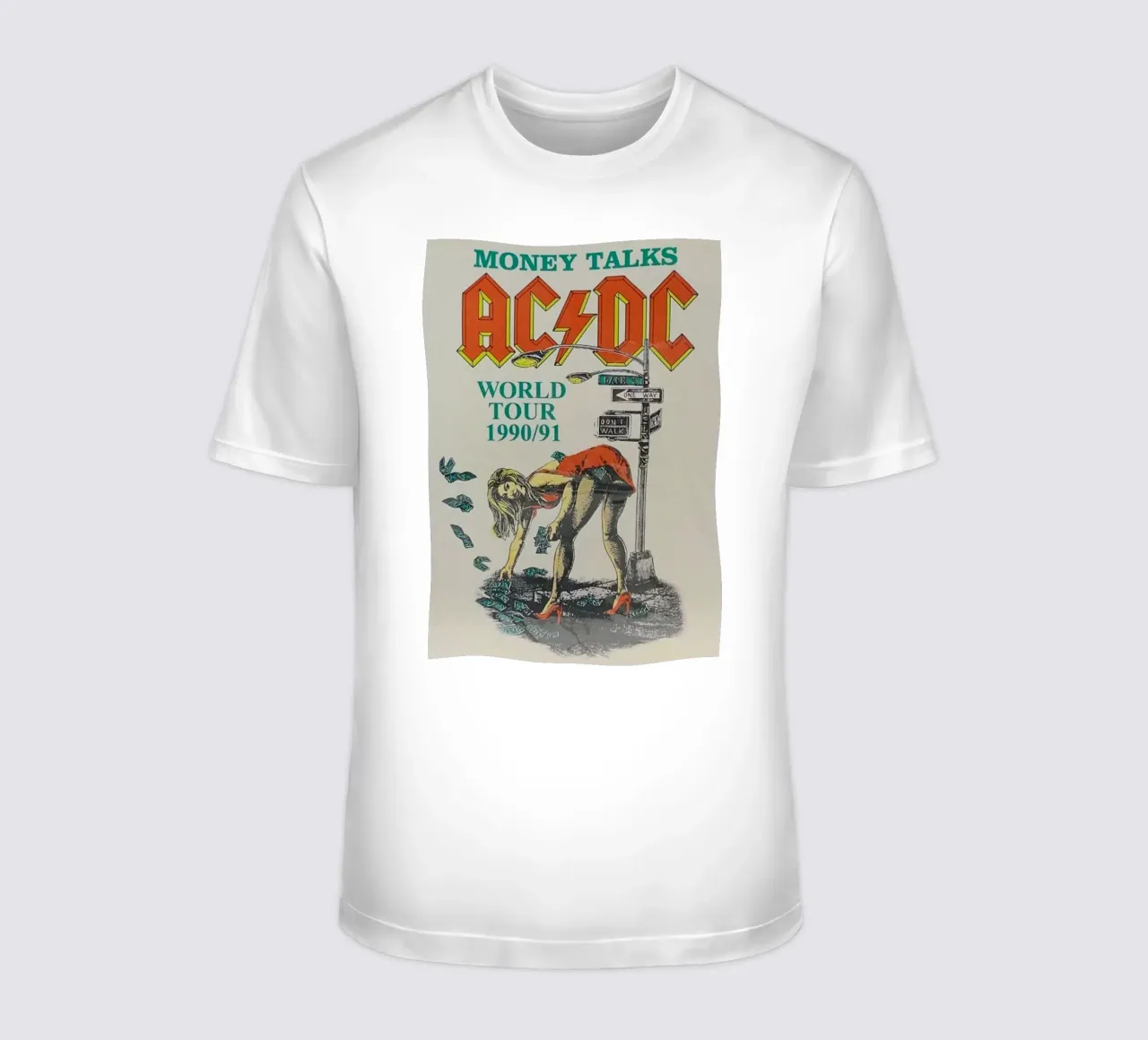 electrifying riffs of acdc t-shirt by korve