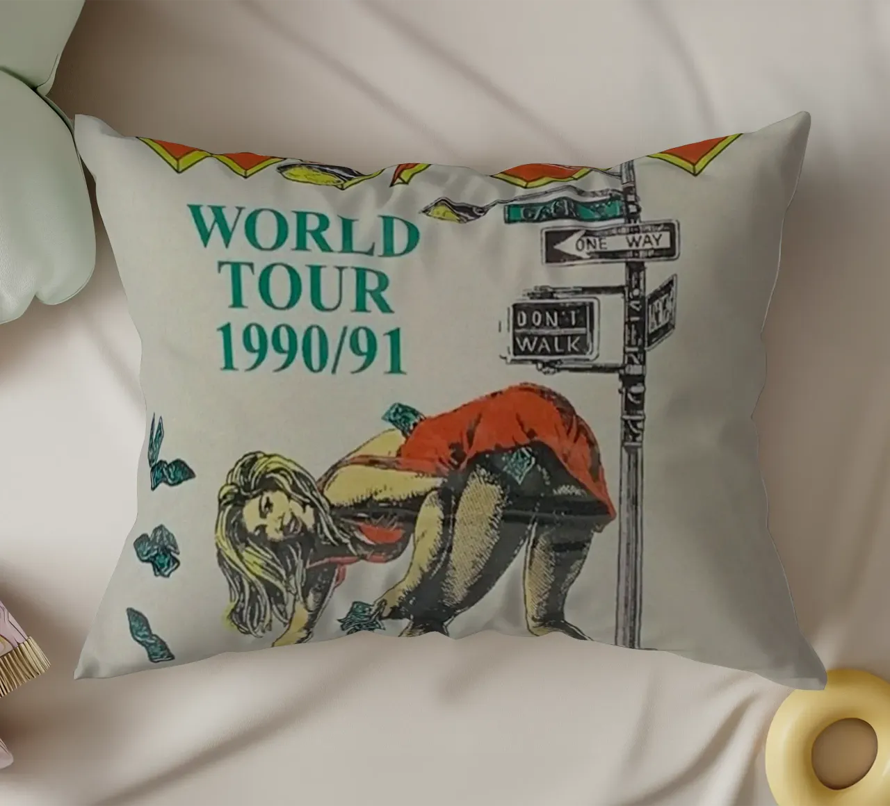 electrifying riffs of acdc decorative cushion by korve