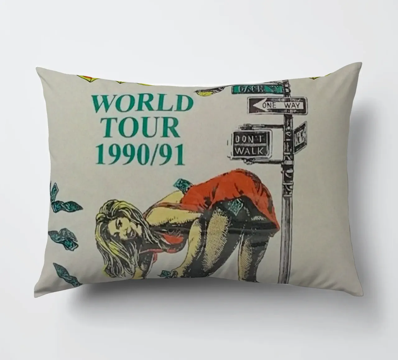electrifying riffs of acdc decorative cushion by korve
