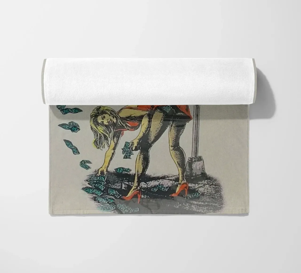 electrifying riffs of acdc beach towel by korve