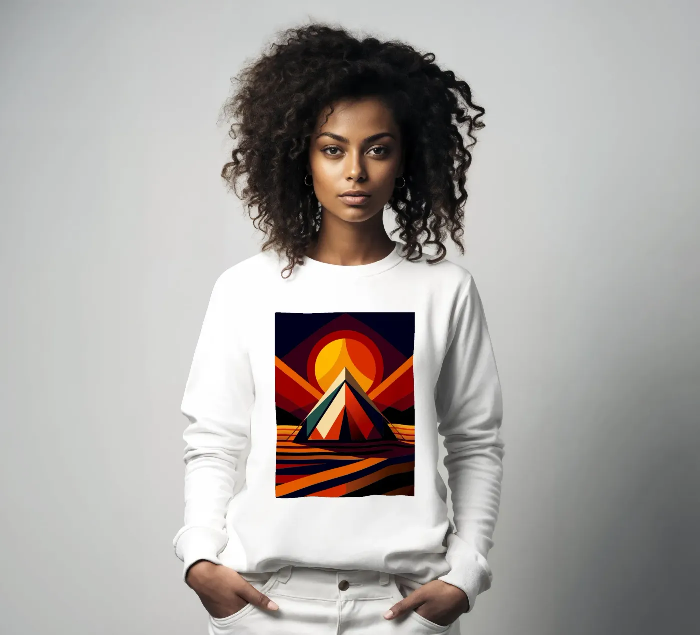 tentvector sweatshirt van Elfath