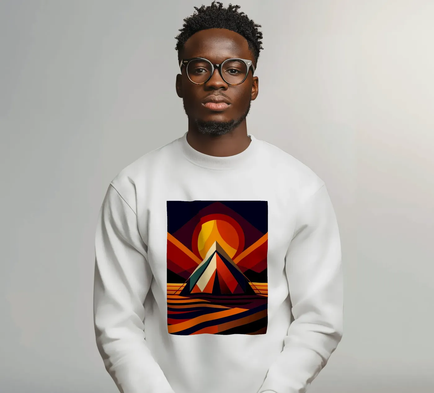 tentvector sweatshirt van Elfath