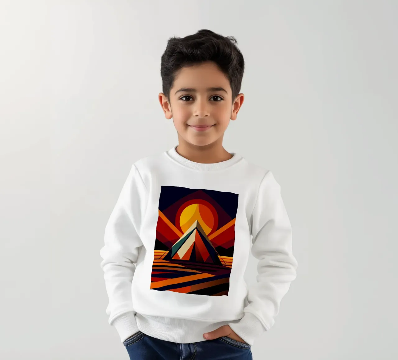 tent vector kids sweatshirt by Elfath