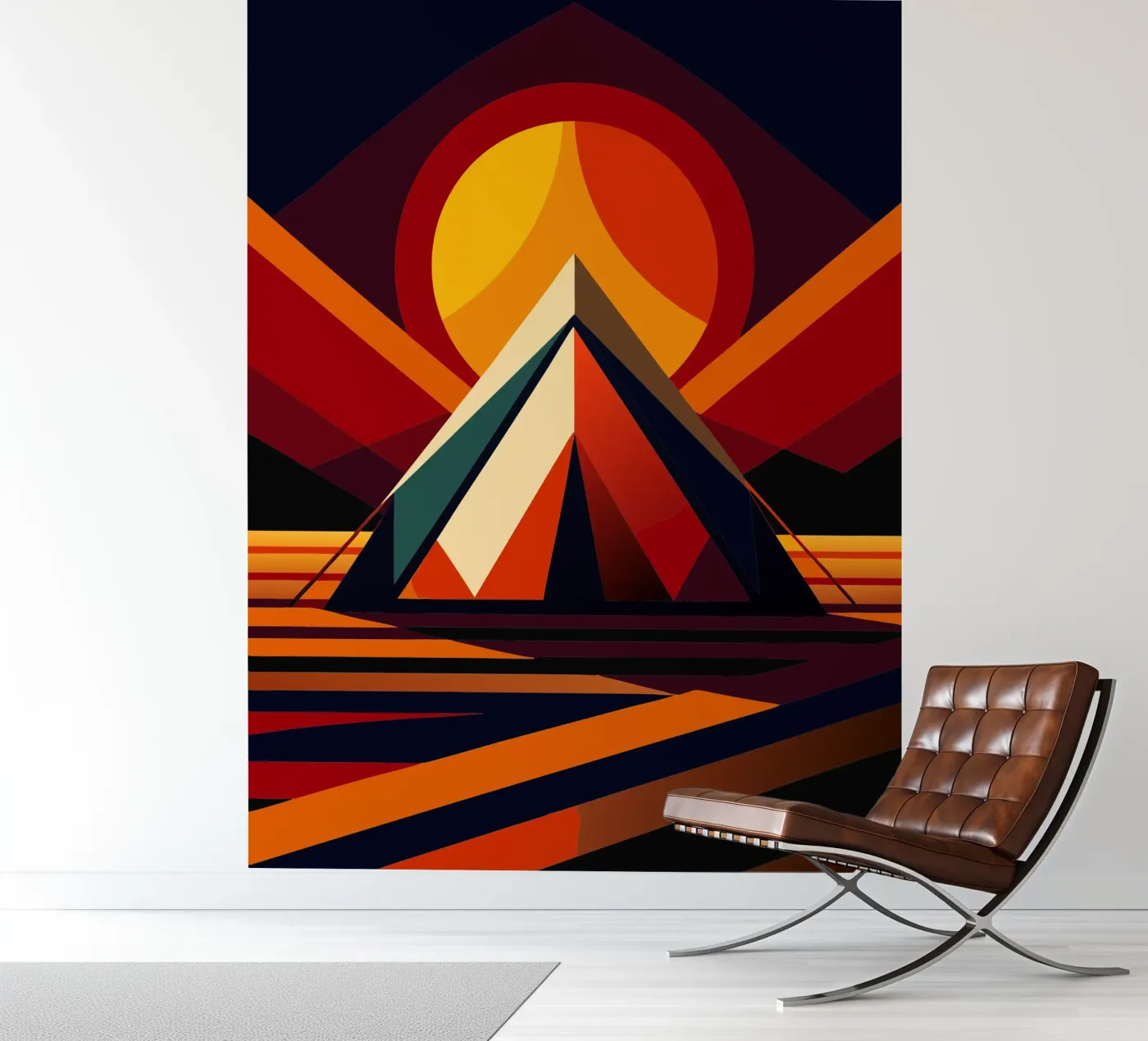 tent vector fotobehang van Elfath