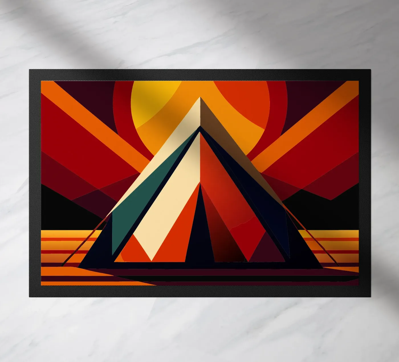 tent vector doormat by Elfath