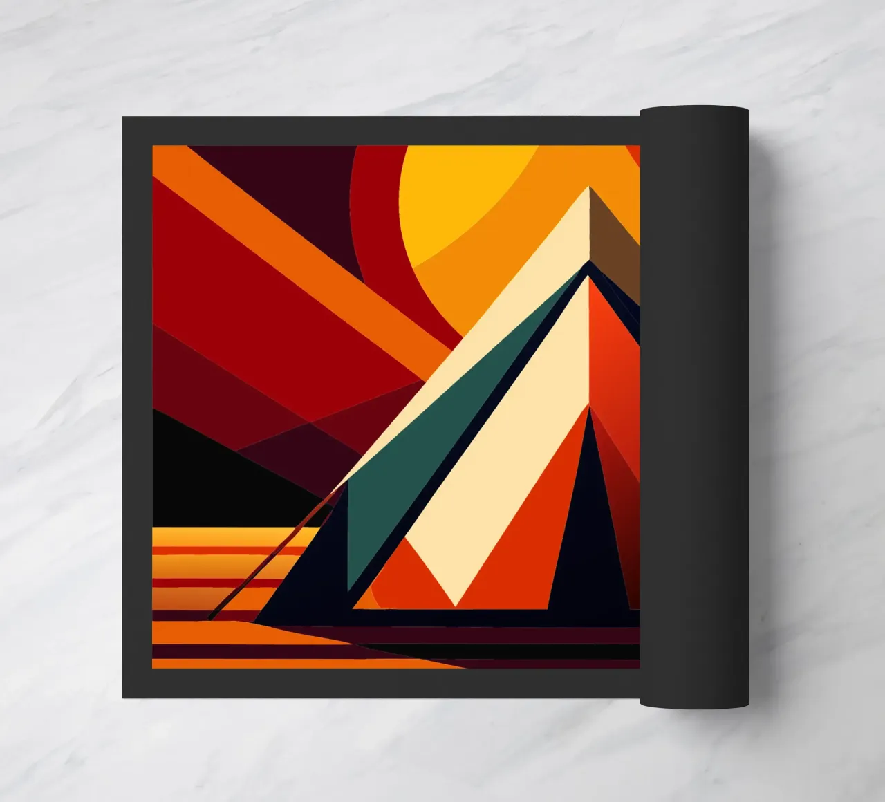 tent vector doormat by Elfath