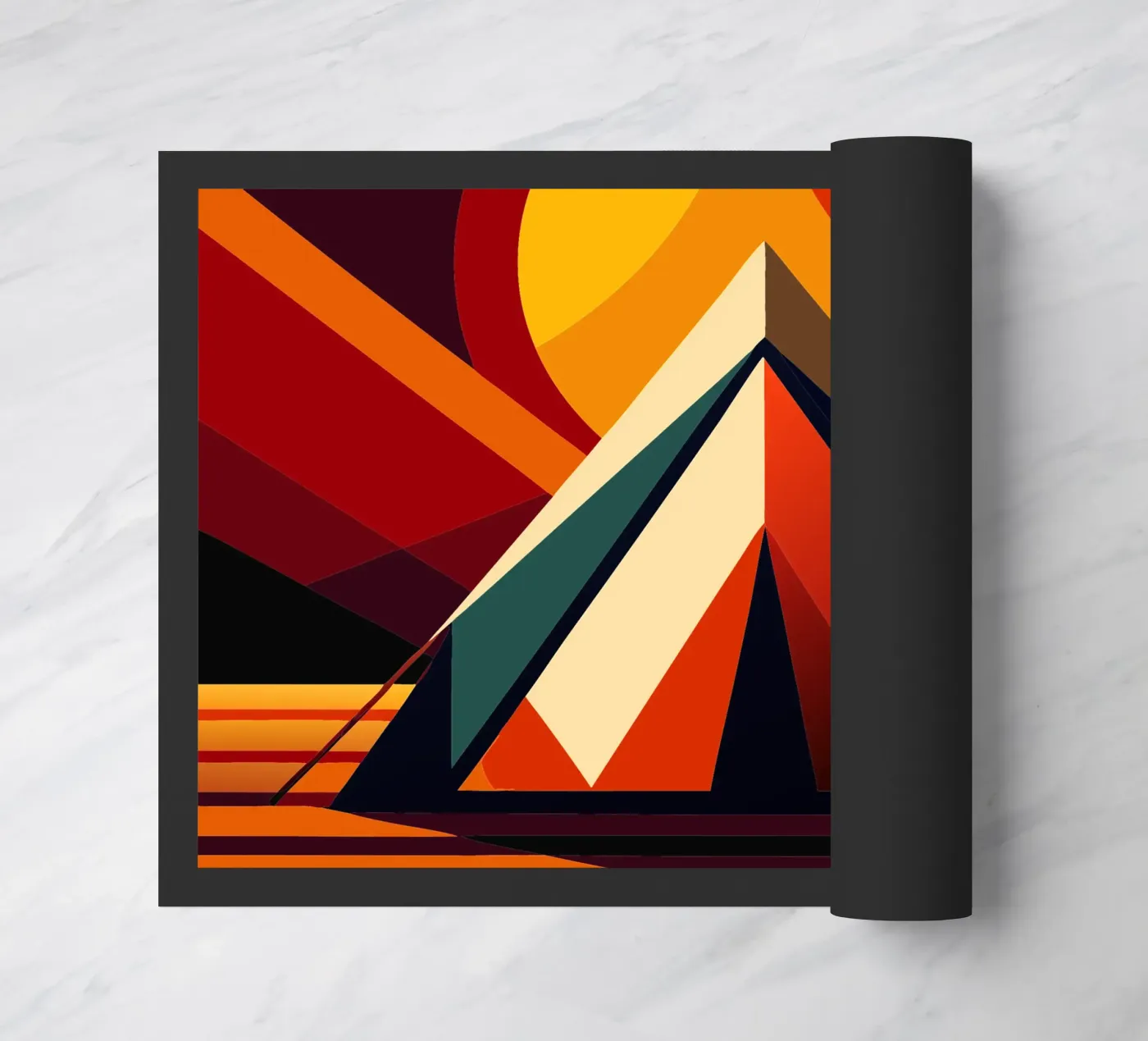 tent vector doormat by Elfath