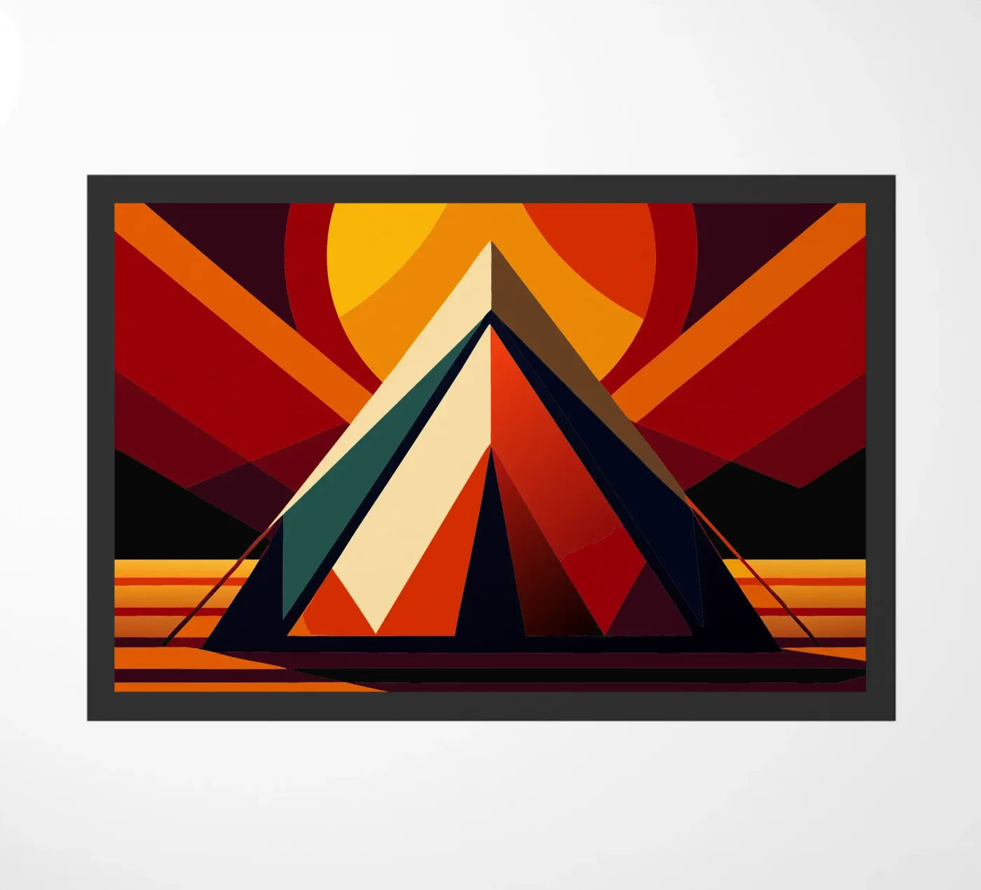 tent vector doormat by Elfath