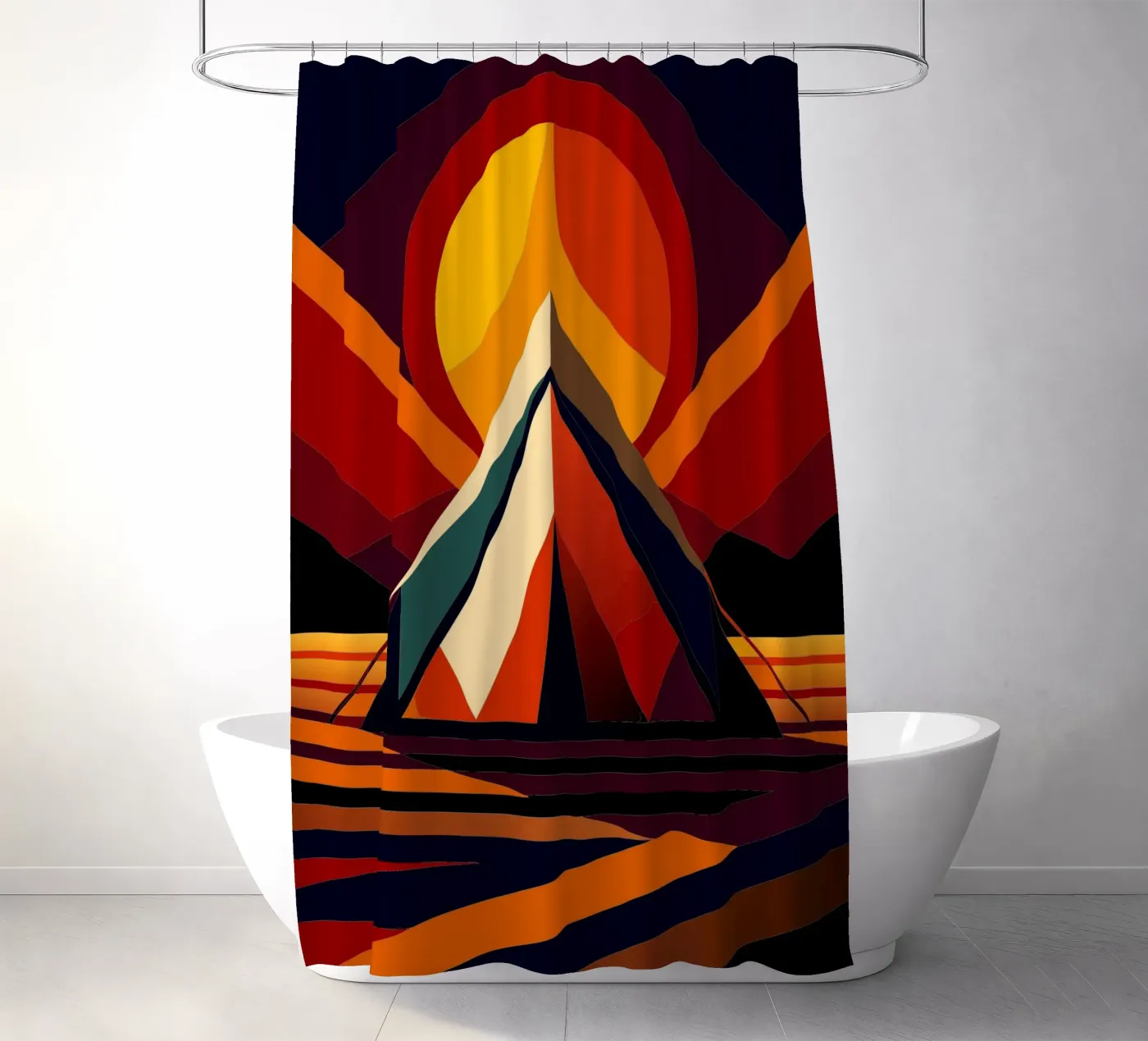 tentvector douchegordijn van Elfath