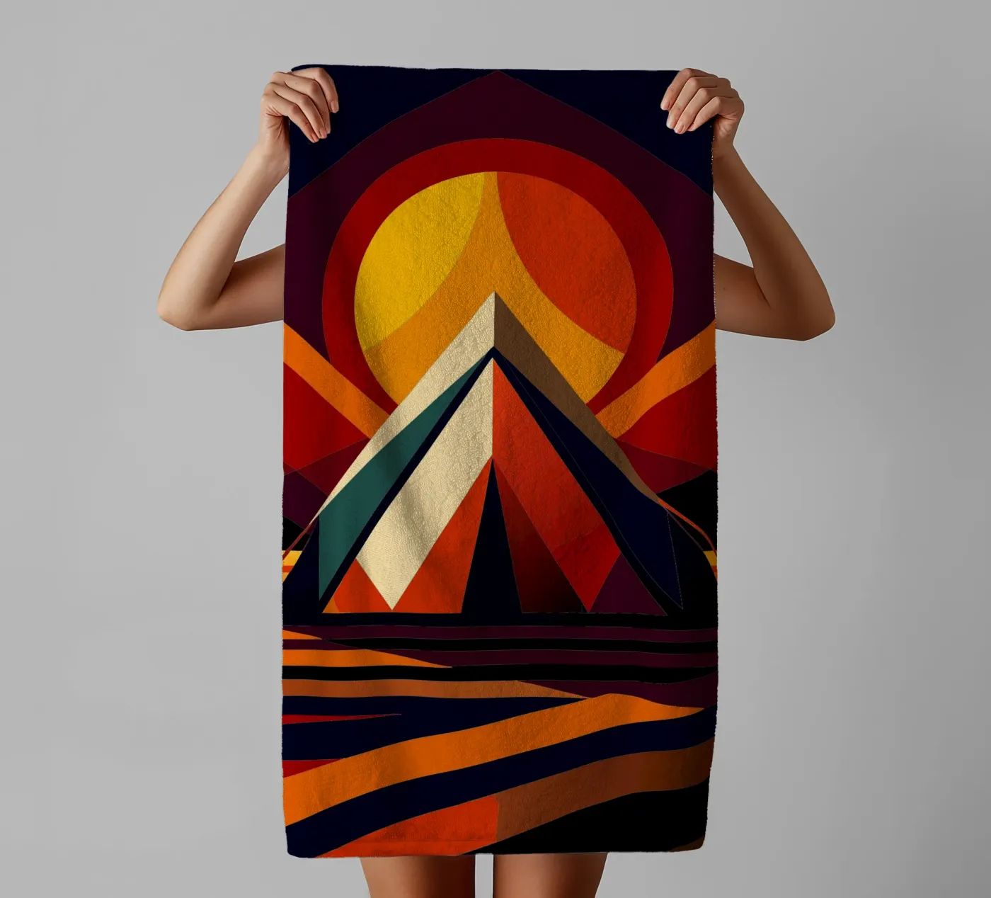 tent vector badhanddoek van Elfath