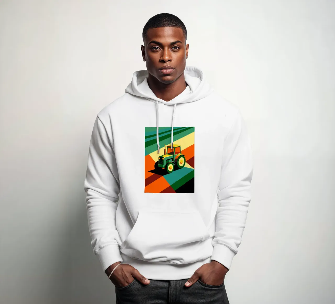 vettore tracktor felpa con cappuccio da Elfath