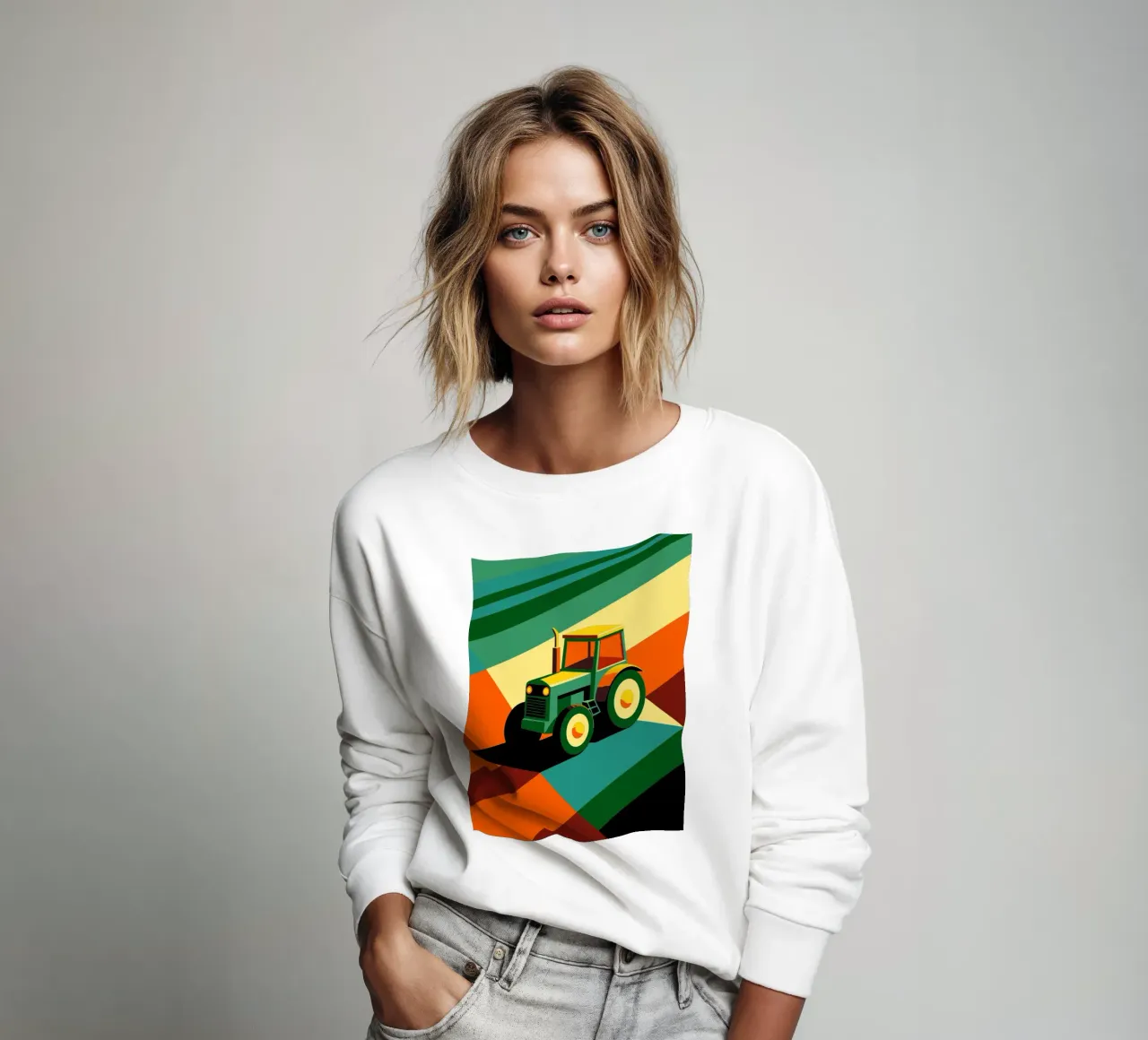 tracktor vector sweatshirt van Elfath