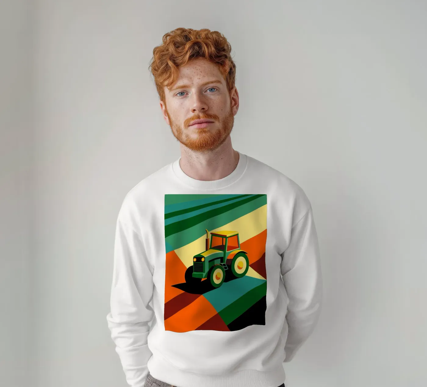 tracktor vector sweatshirt by Elfath