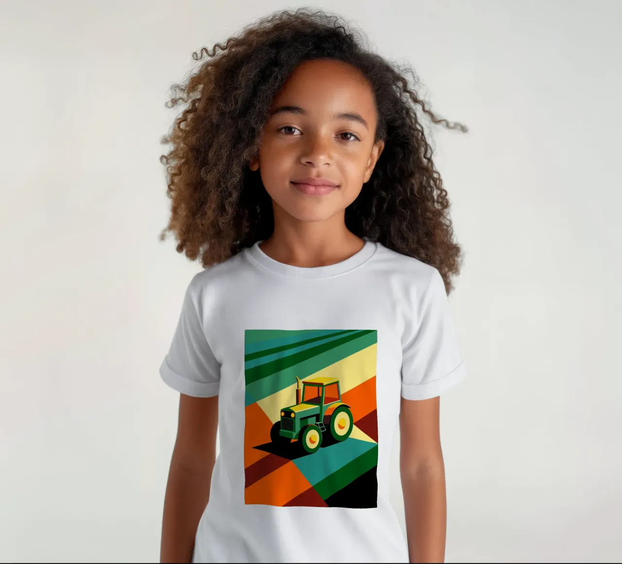 vettore tracktor t-shirt bambini da Elfath