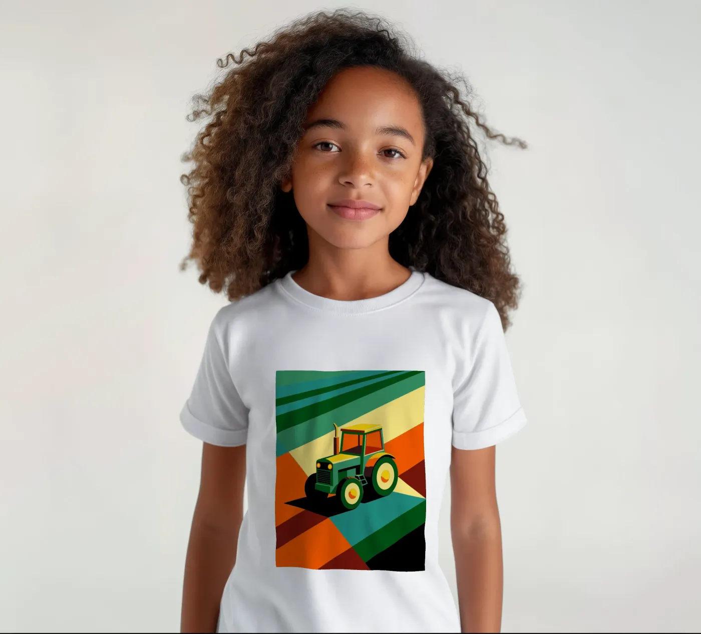 vettore tracktor t-shirt bambini da Elfath