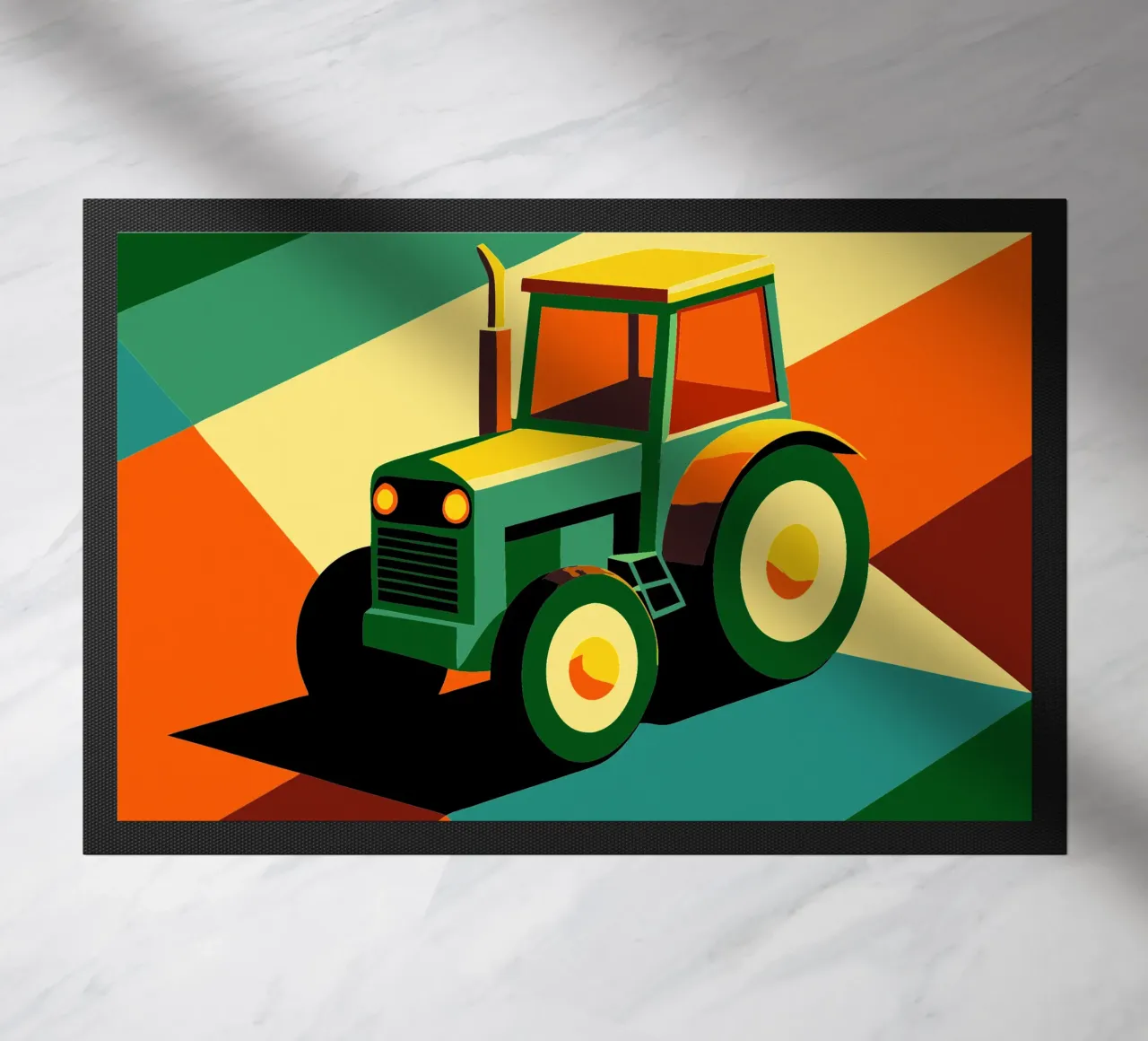 tracktor vector doormat by Elfath