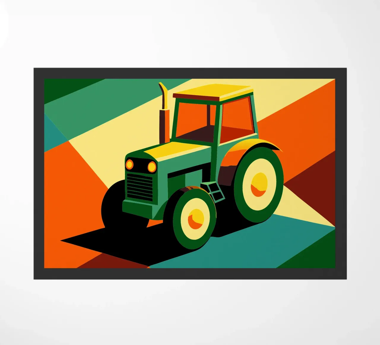 tracktor vector doormat by Elfath