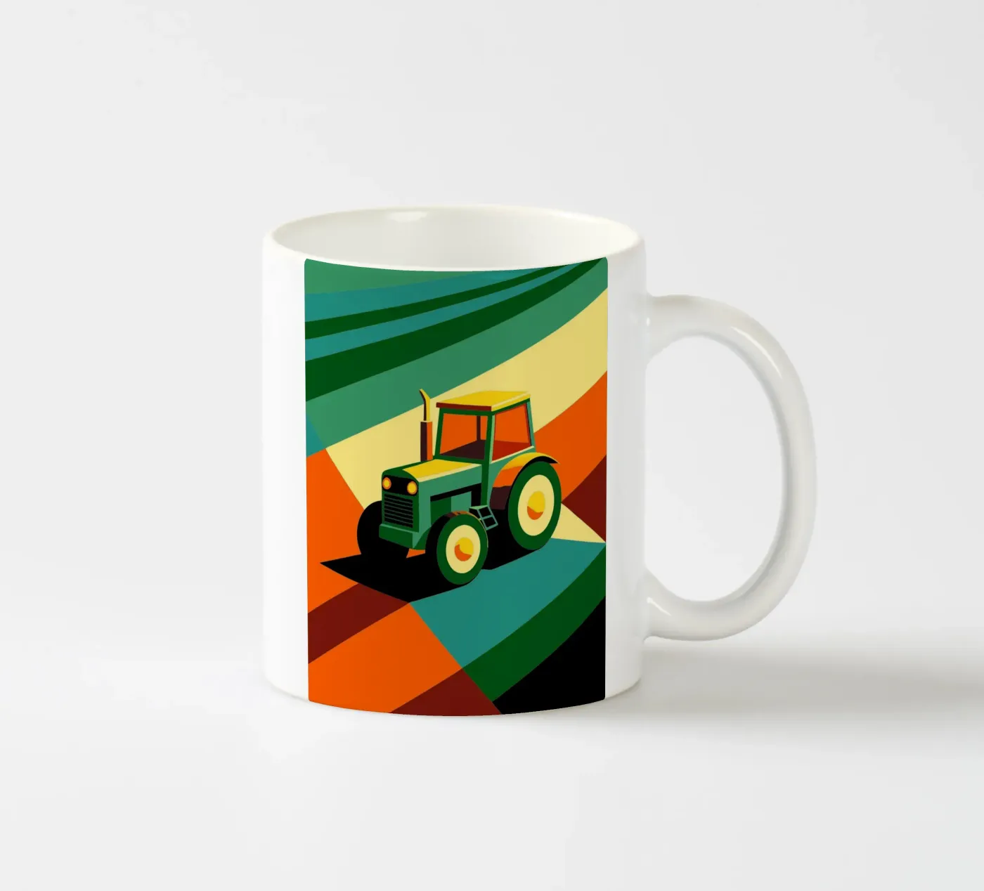 tracktor vector ceramic mug by Elfath