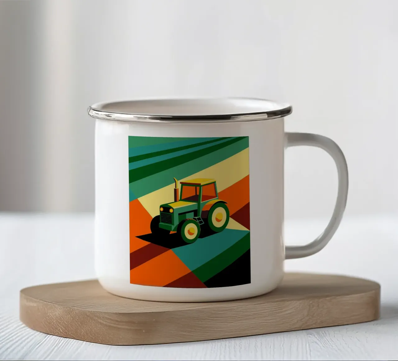 vector de seguimiento taza de esmalte de Elfath