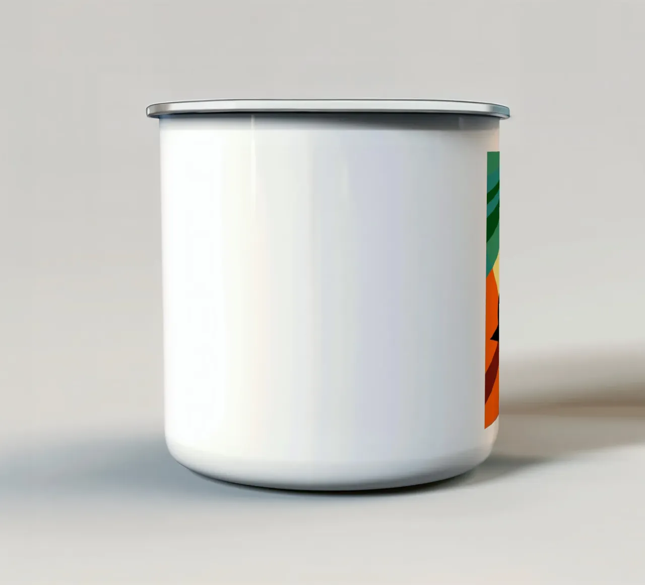 vector de seguimiento taza de esmalte de Elfath