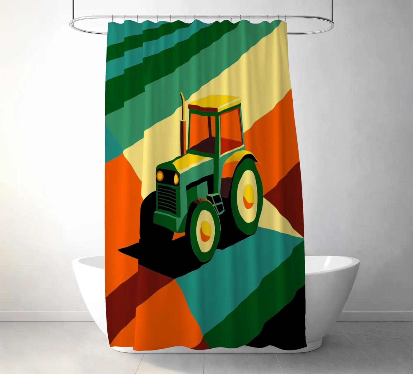 tracktor vector douchegordijn van Elfath