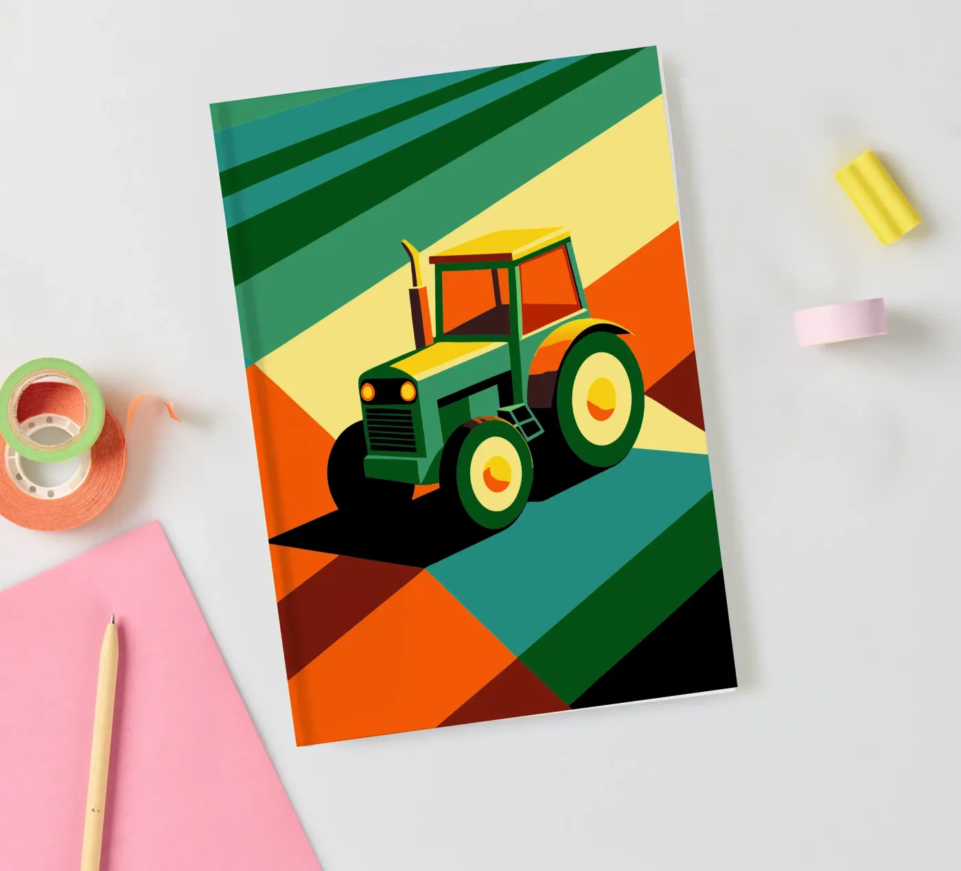tracktor vector notebook by Elfath