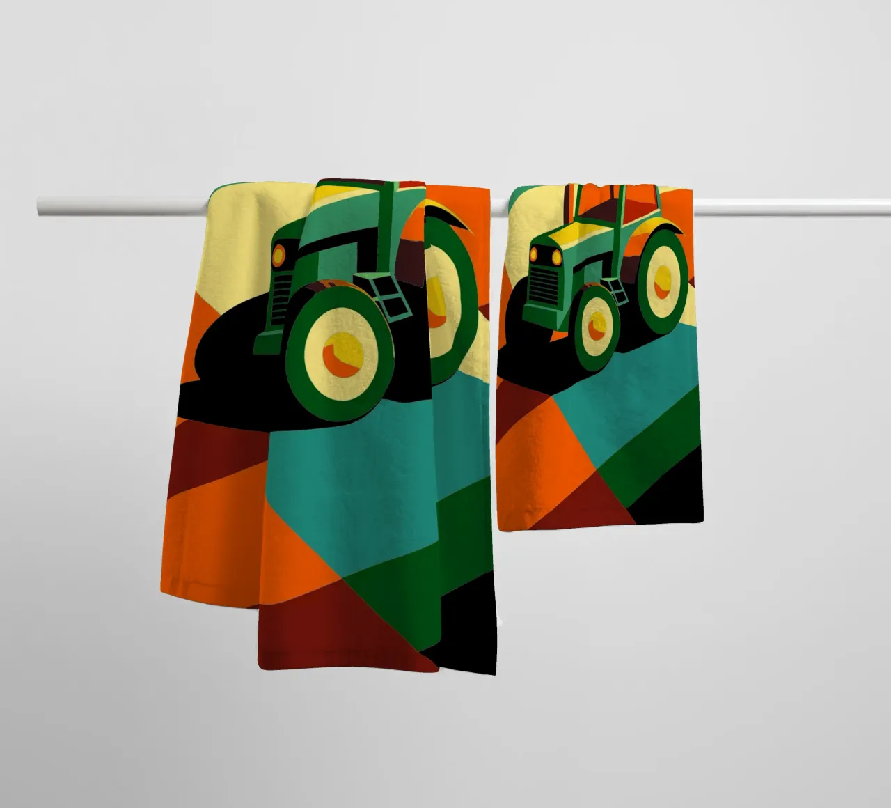 tracktor vector badhanddoek van Elfath