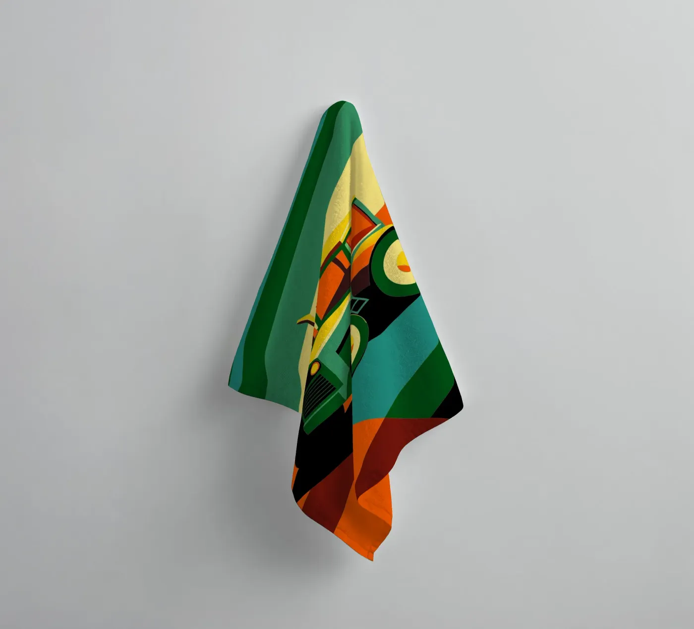 tracktor vector towel by Elfath