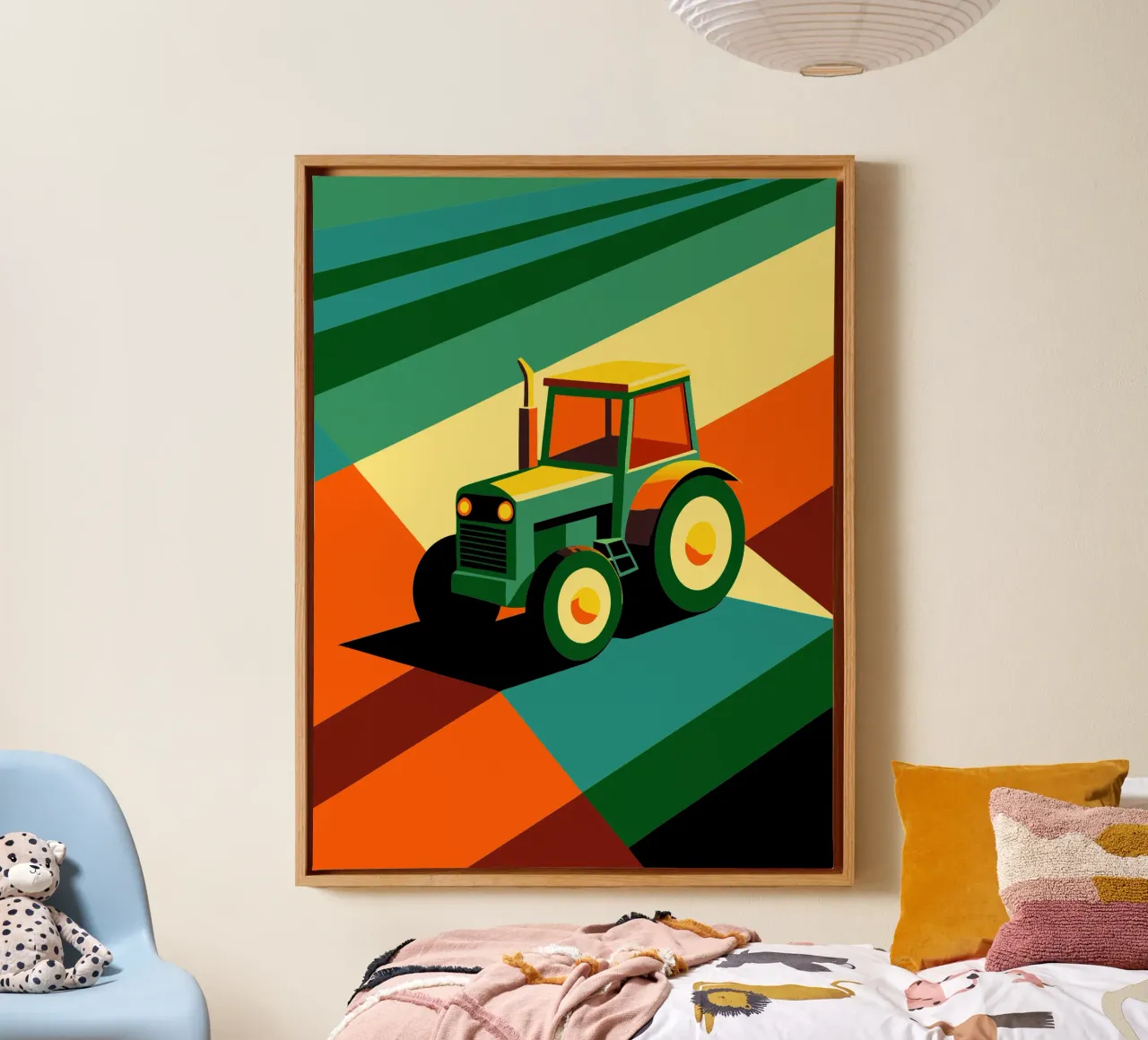 tracktor vector canvas met Baklijst van Elfath