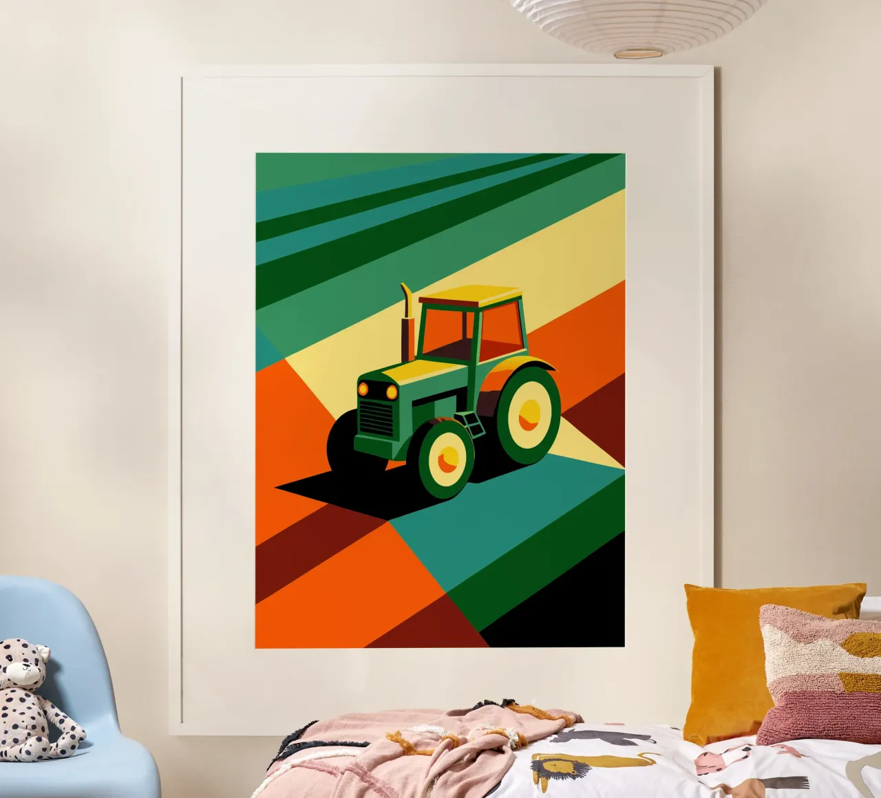 vettore tracktor poster con telaio in alluminio da Elfath
