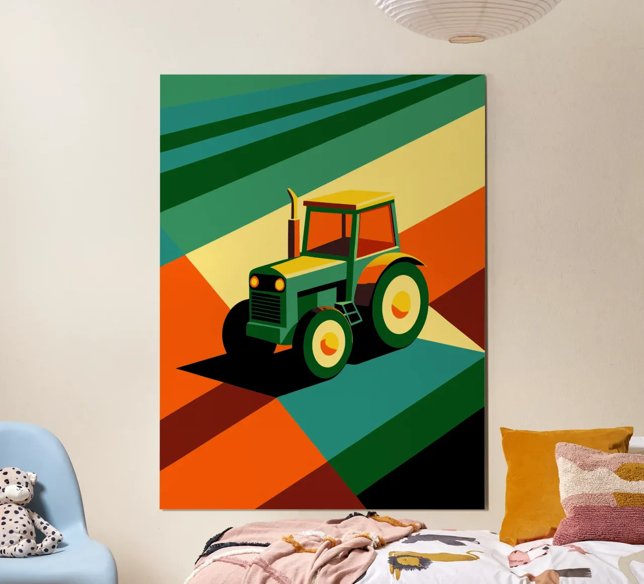 vettore tracktor poster con telaio in alluminio da Elfath