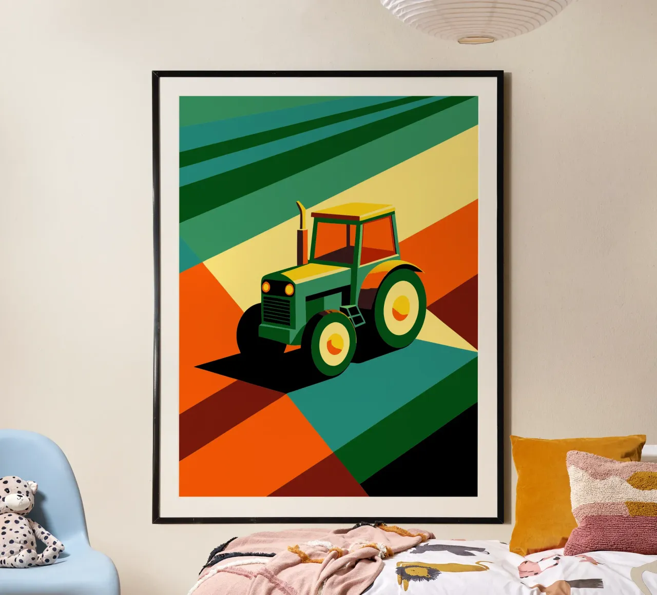 vettore tracktor poster con telaio in alluminio da Elfath