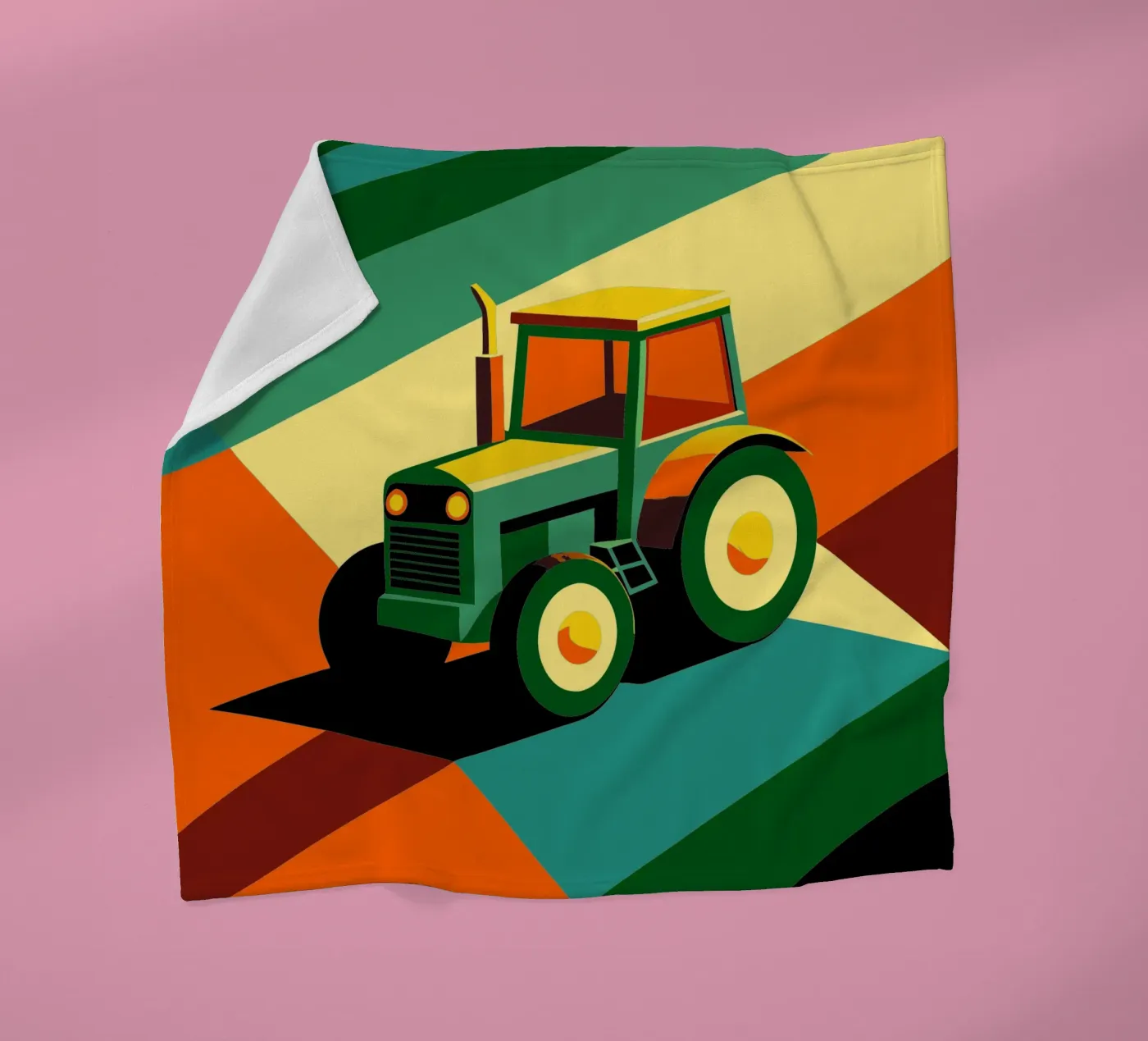 Tracktor-Vektor Fleecedecke von Elfath