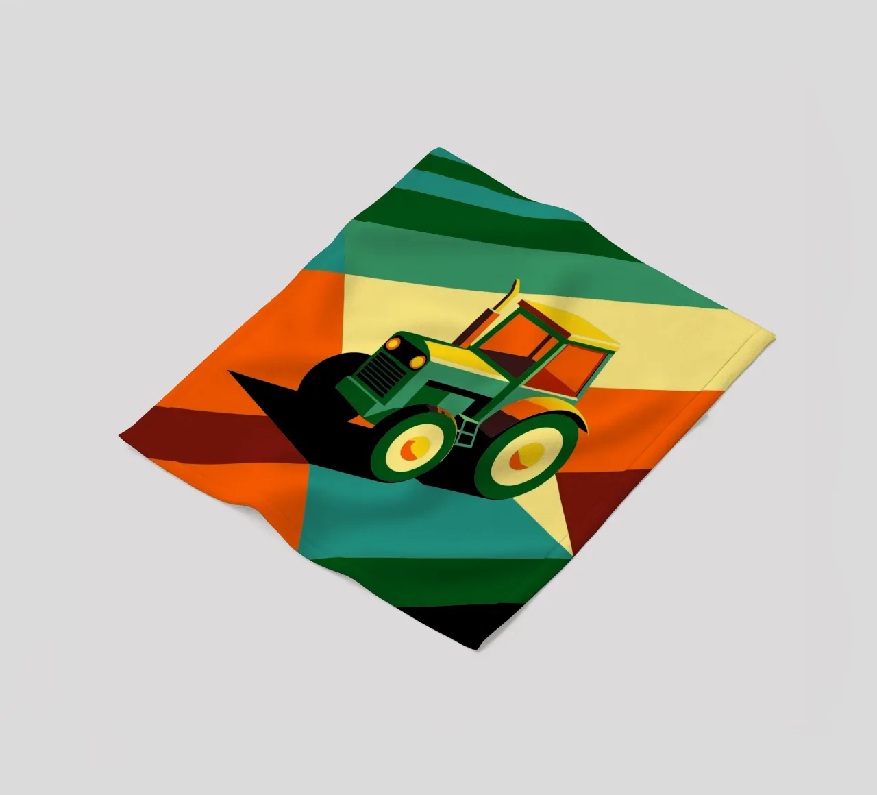 tracktor vector fleecedeken van Elfath