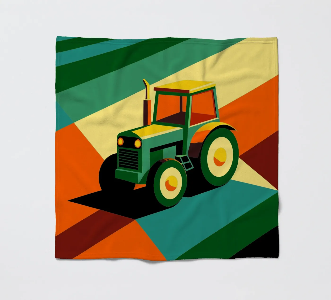 Tracktor-Vektor Fleecedecke von Elfath